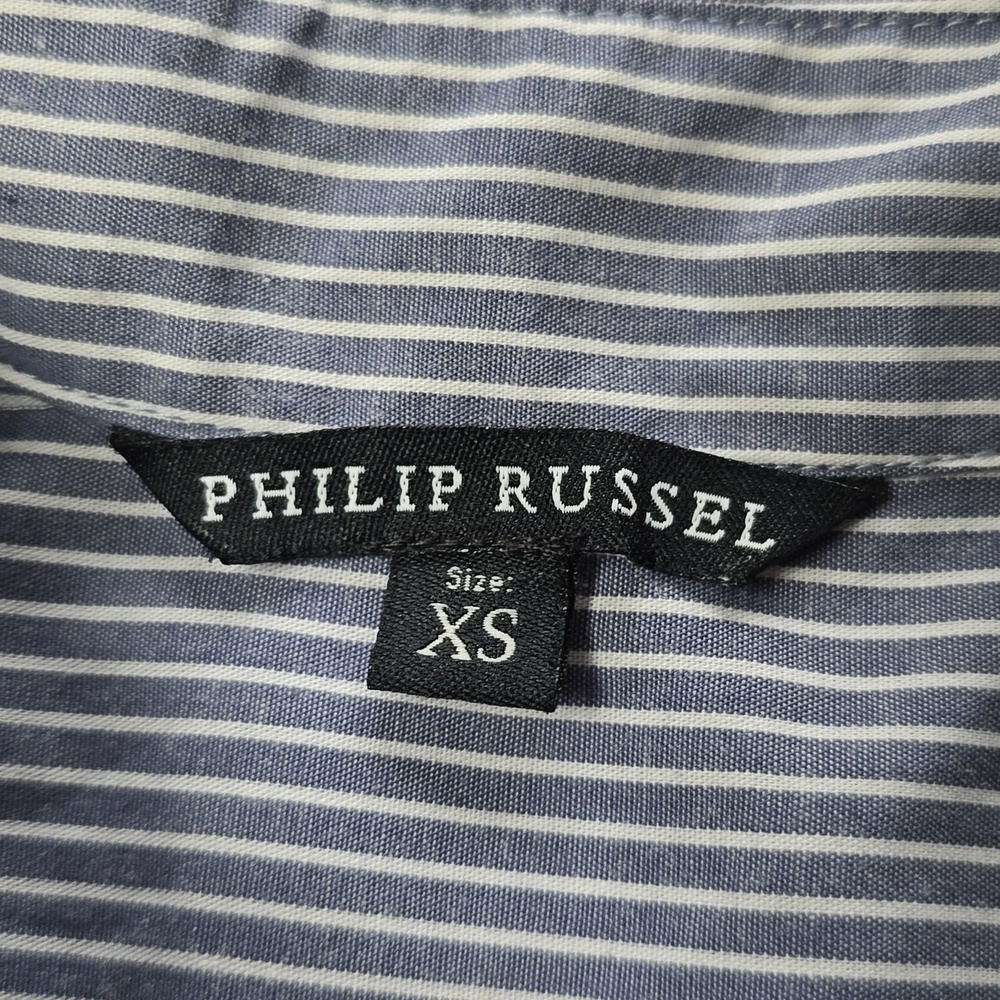 Phillip Russel Pinstripe Button-Up Shirt Women's Size XS - Picture 4 of 10